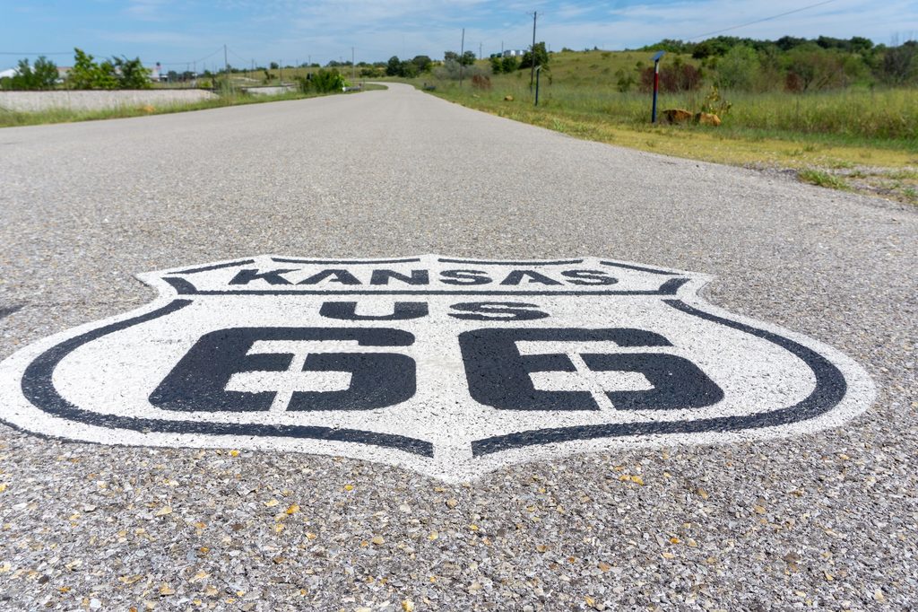 Just under 13 miles of Route 66 makes its way through Kansas